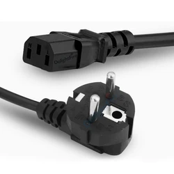 EU Power Cable Euro Plug IEC C13 AC Power Supply Cable PC Computer Extension Cord For Monitor Printer Laptop Notebook Charge