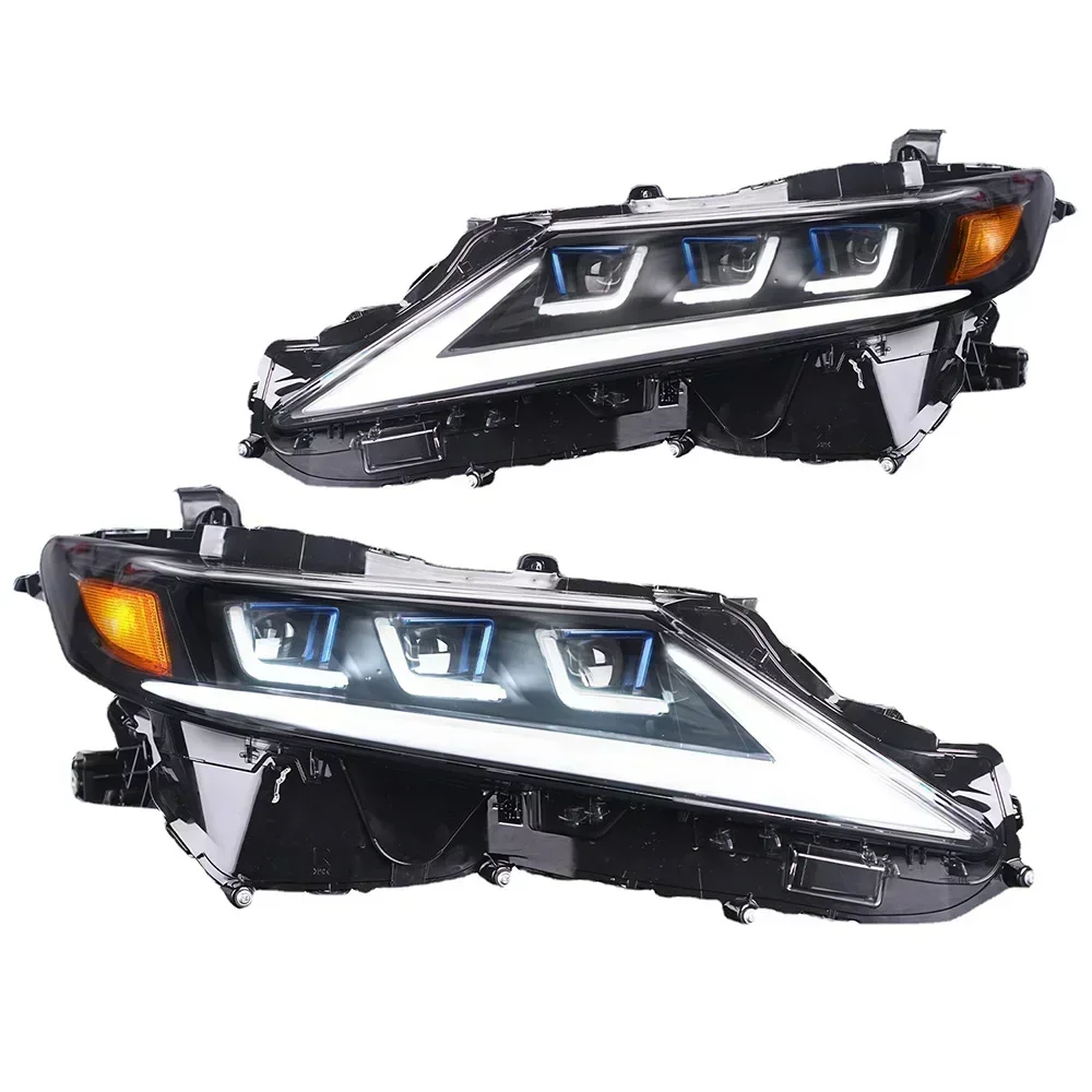 Pair of Car Headlight Assembly For Camry 2018- 2023 Car Front Light Plug&Play Autos LED Head Lamp System