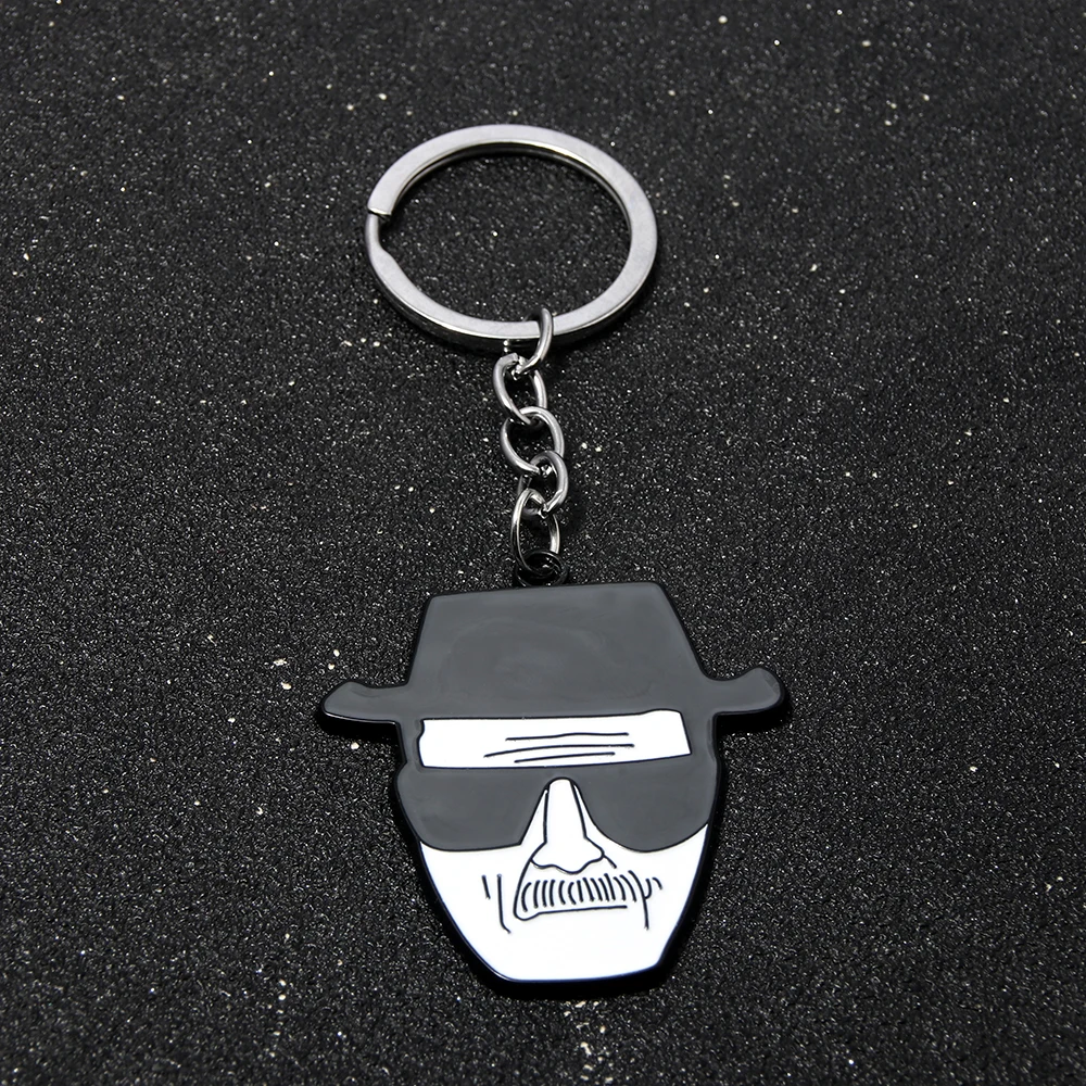 TV Show Breaking Bad Keychain Letter Logo Walter White Pendant Key Chain for Women Men Car Keyring Jewelry Gift image 4