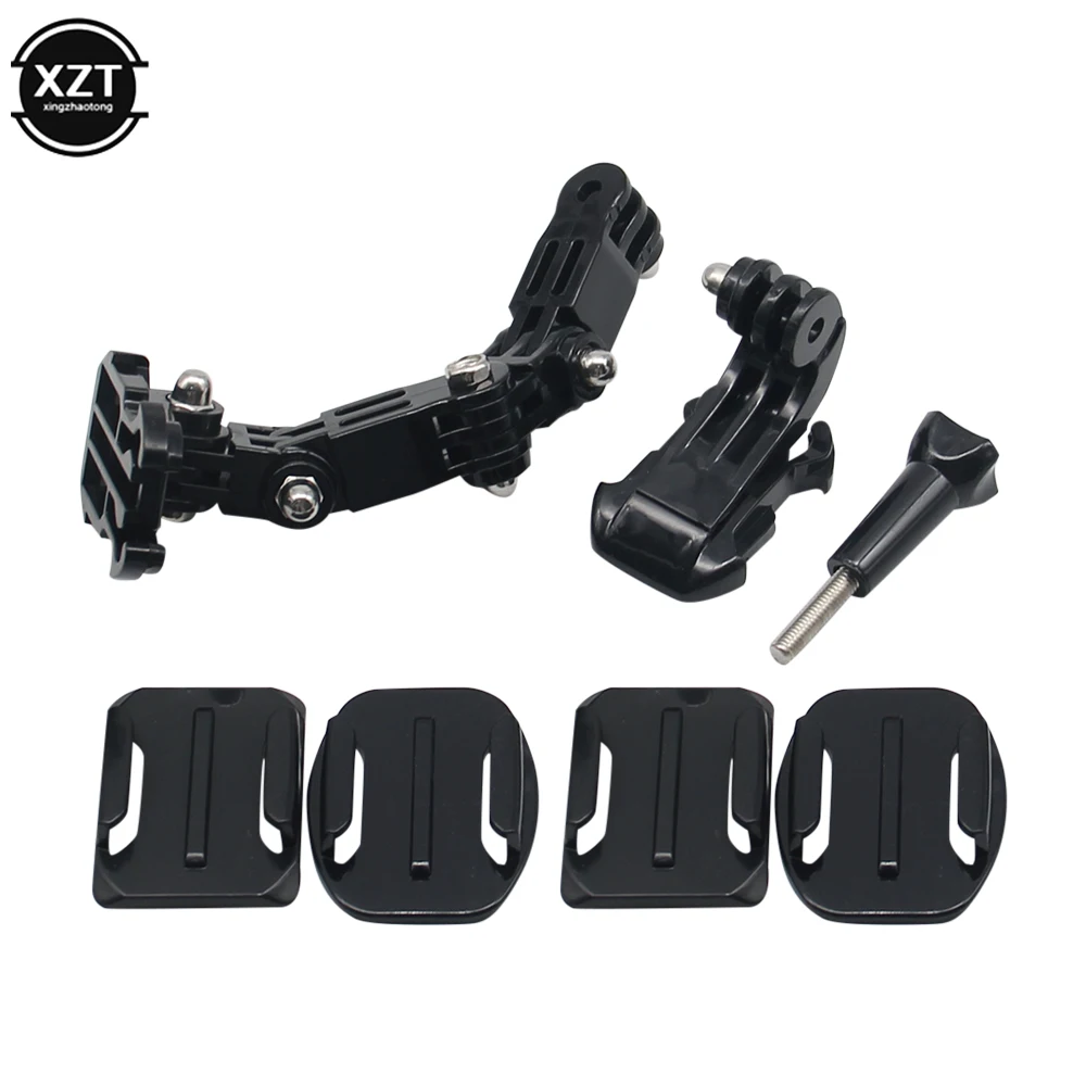 Motorcycle Helmet Chin Mount Bracket Set for GoPro Hero10 9 8 7 6 SJCAM Action Camera Motorbike Helmet Accessories