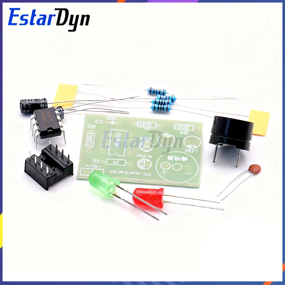 NE555 أستابل متعددة الهزاز عدة NE555P دائرة إلكترونية غير مستقرة لتقوم بها بنفسك عدة ضوء فلاش مزدوج #2