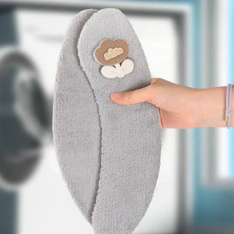 1Pair Winter Plush Toilet Seat Cover Thick Padded Non-Slip Soft Toilet Seat Cushion Washable Bathroom Accessories for Home Decor