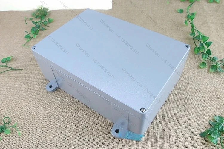 340 * 235 * 120 aluminum die-casting waterproof box, metal shell with ears, metal junction box, outdoor cable box