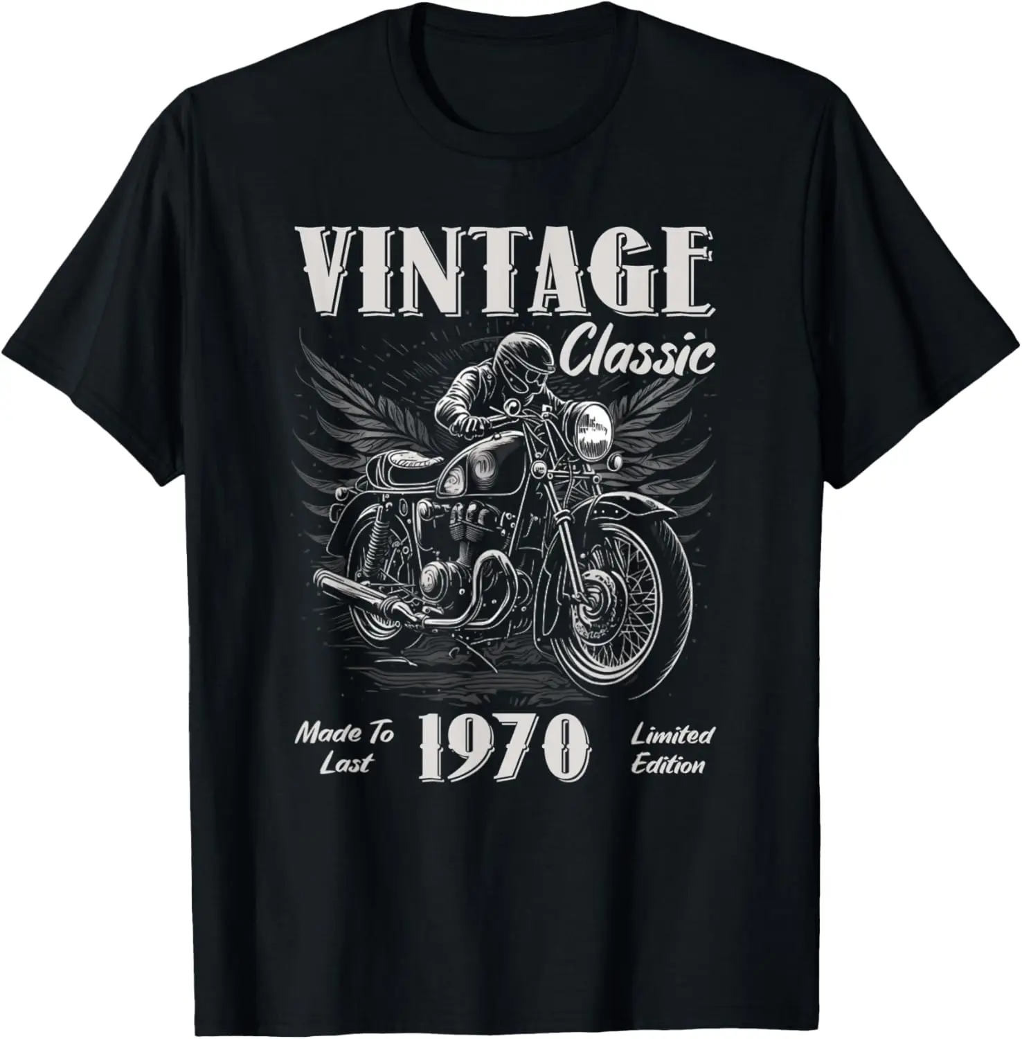

Vintage vintage 1970 birthday classic retro motorcycle T-Shirt Motorcycle