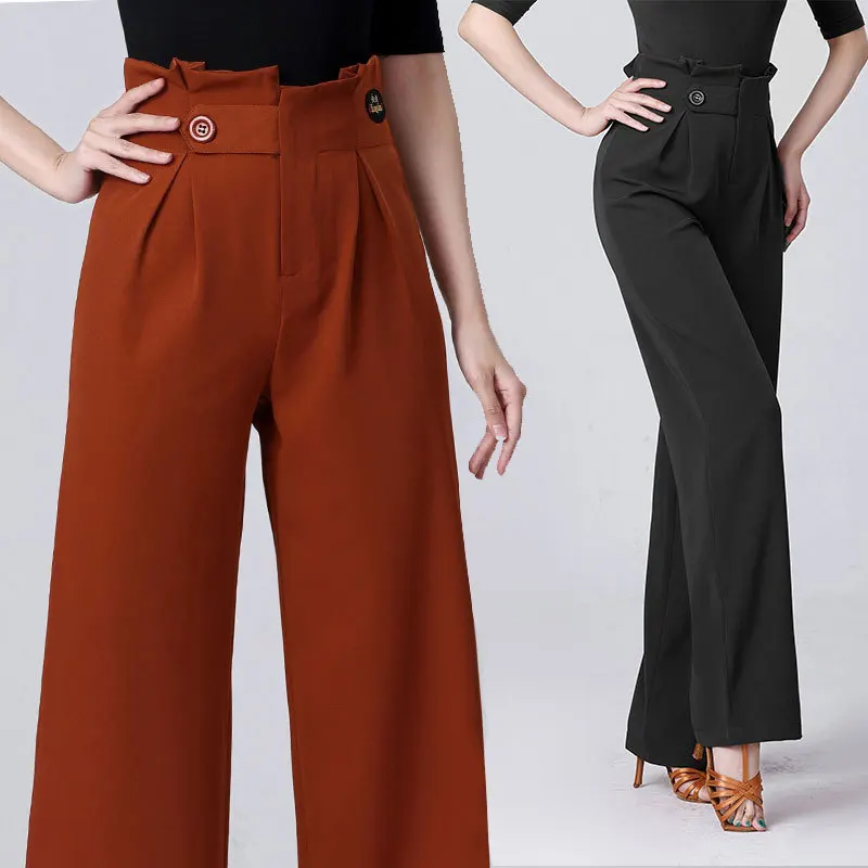 Elegant and Comfortable Fashionable Central Point Latin Dance Pants Women's Pants Sorority Dance Clothing High-end Women's Pants