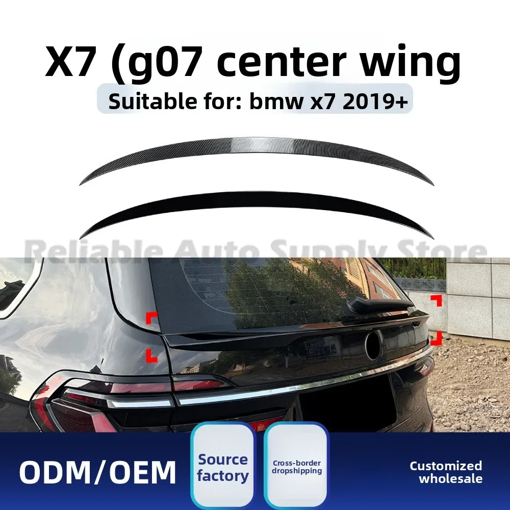 

For BMW X7 G07 2019+ Rear Spoiler Middle Wing Lip Diffuser Trunk Spoiler Styling Upgrade High Quality Aerodynamic Body Kit Durab