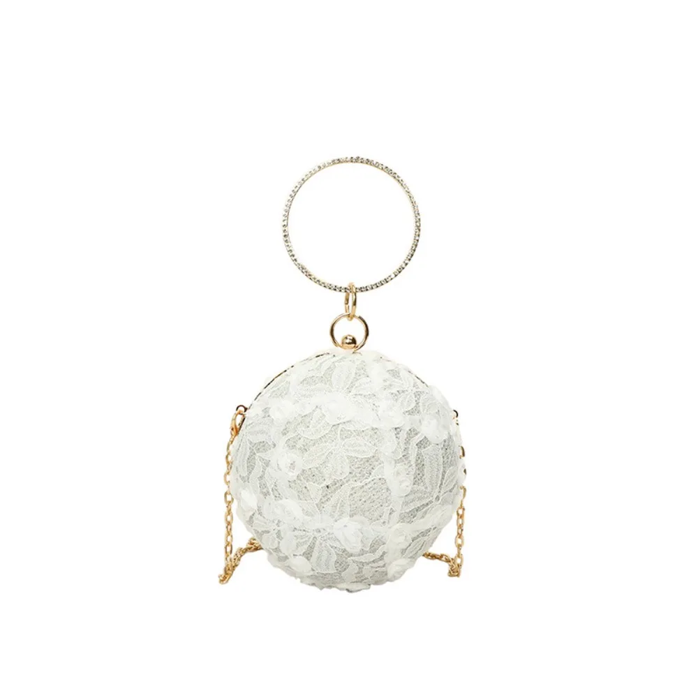 

Мини-вышивка, вечерняя банкетная сумка, большая вместительная сумка на плечо, мяч, сумка через плечо, кружевной кошелек-клатч, вечерние