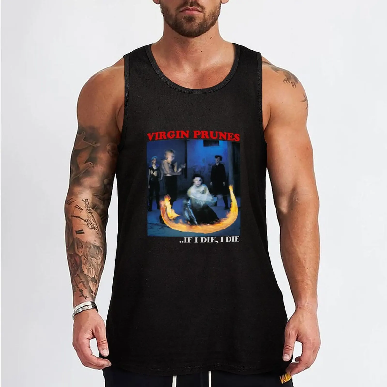 Virgin Prunes, If I Die I Die Tank Top sleeveless vests sleeveless man shirts