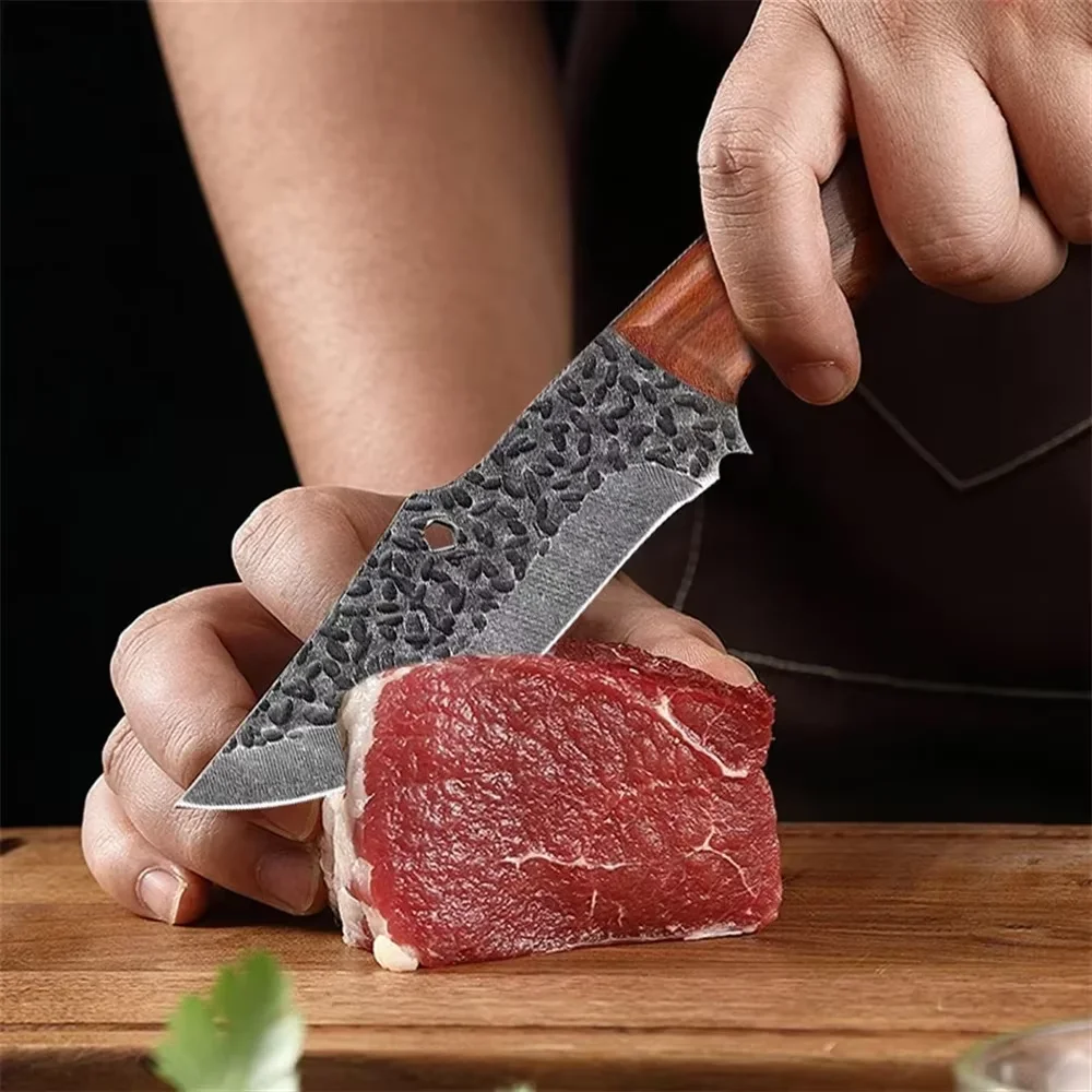 Stainless Steel BBQ Handmade Forged Kitchen Knife Knife Boning Knifes Fruit Knife Meat Cleaver Butcher Knife Cooking Knives  ﻿ image 3