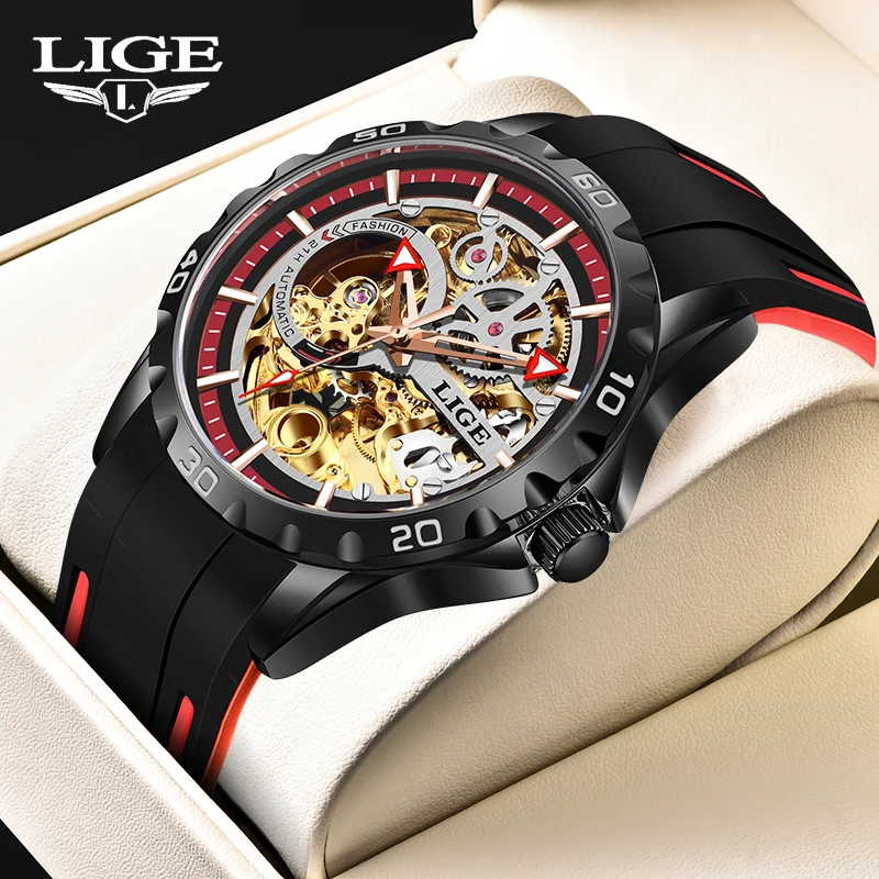 

LIGE Fashion Quartz Mens Watch Automatic Sports Luxury Watches Men Tourbillon Clock Waterproof Wristwatches Male Reloj Hombre