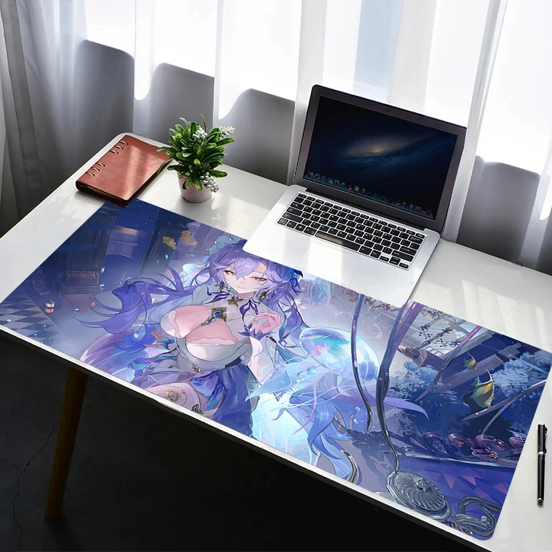 

Mouse Pad Extended Gaming Wuthering Waves Cantarella Mousepad With Stitched Edges Desk Mat Non-Slip Base Computer Keyboard Pad