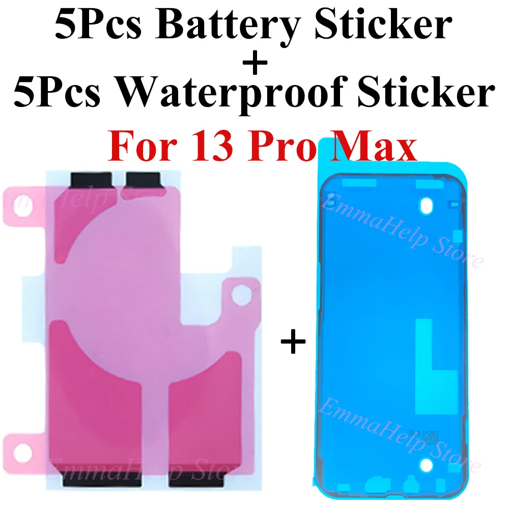 10pcs Battery Adhesive Strips Glue Tape Sticker For iPhone 11 12 13 14 Pro Max 8 7 SE 2022 XS X XR LCD Display Screen Waterproof