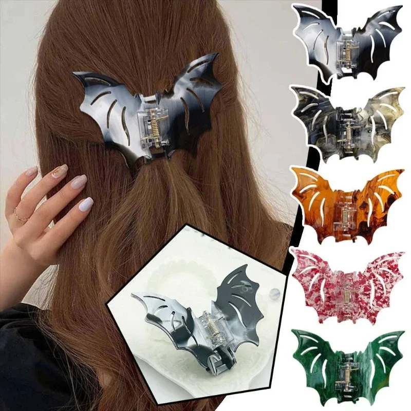 

1 Pcs New Fashionable and Cool Bat Hair Accessories Shark Clips Various Styles To Choose From Halloween Creative Jewelry Gifts