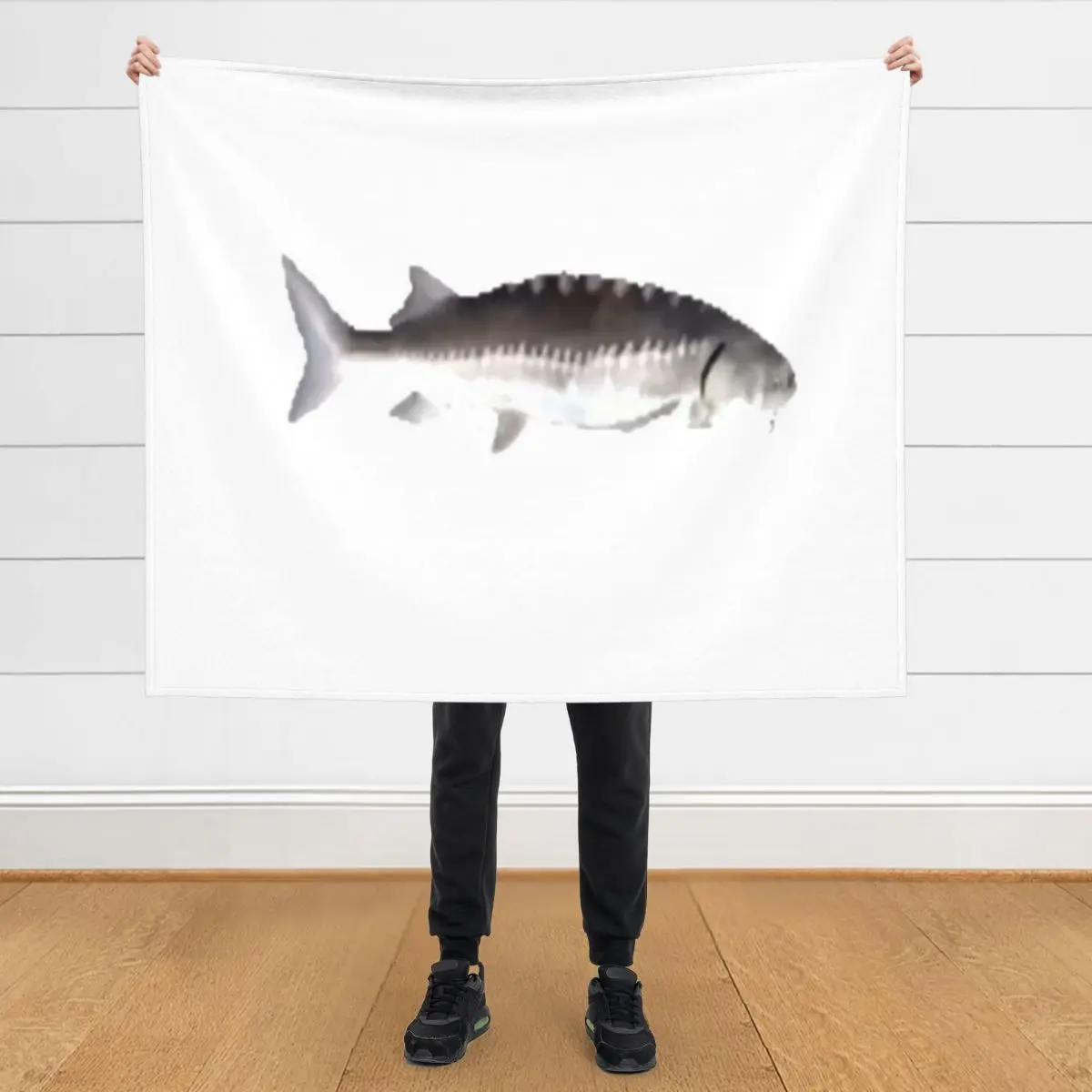 

Funky Town Fish Throw Blanket christmas gifts funny gift Hairys Blankets
