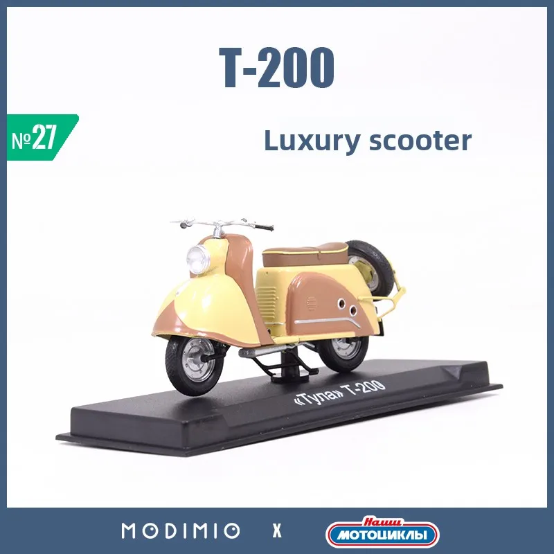 

1:24 советский скутер Тульи T-200 маленький мотоцикл пластиковая имитационная модель коллекция JMTN027
