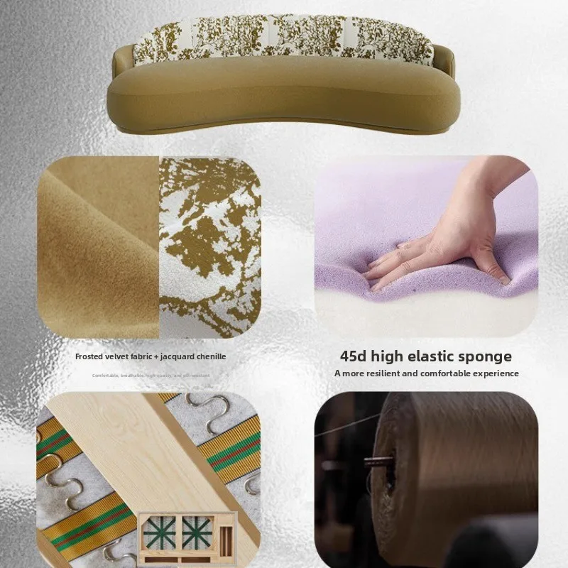 Curved sofa, small apartment clothing store, beauty salon, B&B, hotel rest area reception