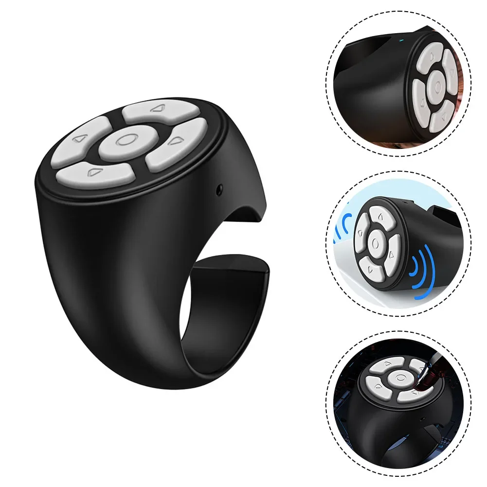 Wireless Fingertip Remote Control Ring Effortless Selfies Page Navigation For Tik-Tok Scrolling Ring Fingertip Remote Control