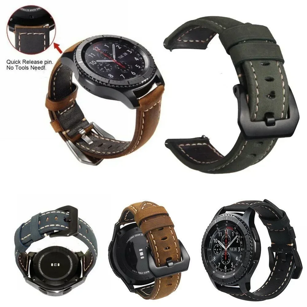 22mm Quick Release Leather Straps for CMF by Nothing Watch Pro Quality Genuine Retro Genuine Leather Watchband Accessories