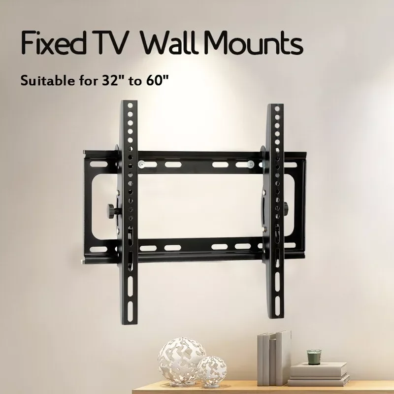 Staffa TV Per TV da 32-60 pollici Staffa per montaggio a parete Telaio TV universale a schermo piatto Supporto per monitor per montaggio TV regolabile
