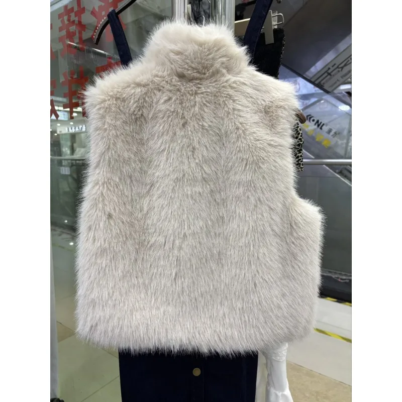 울 코트 여성 겨울 여성용 재킷 모피 코트 여성 밍크 가디건 조끼 특히 털 핫 의류 아우터웨어 신상품