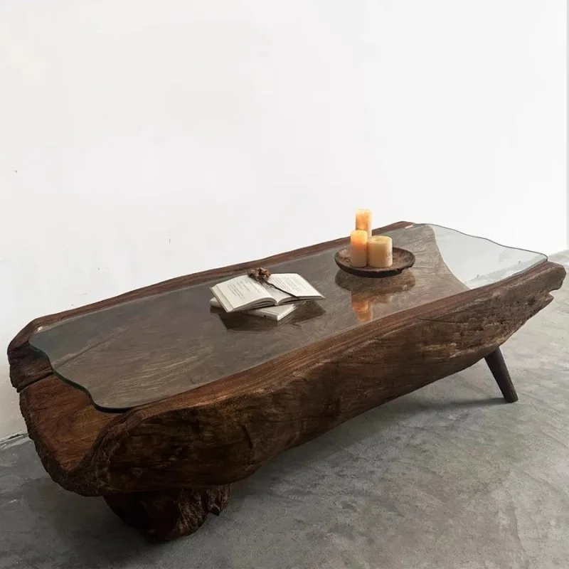 Aesthetic Modern Coffee Table Decoration Wood Luxury Nordic Waterpoor Coffee Table Living Room Meubles Lounge Suite Furniture