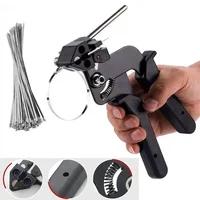 Nueva alicates para bridas de cables, correa de sujeción, pistola para bridas de cables, herramienta de corte automática, bridas autoblocantes de acero inoxidable, herramientas manuales