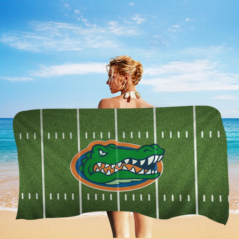 F-Florida G-Gators football Big Microfiber Beach Towels Quick Dry Towel Sand Beach Towels Pool Towel for Travel Swim Pool Yoga