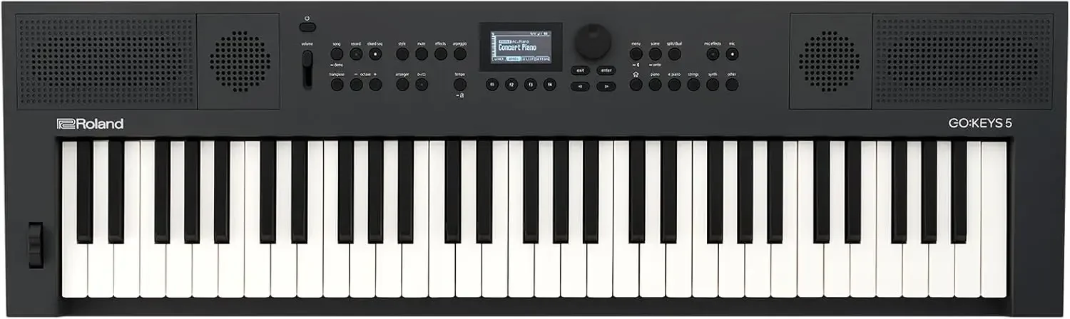 

GO:KEYS 5 Music Creation Keyboard 61-Note Keyboard Built-In Stereo Speakers Mic Input Bluetooth Audio/MIDI