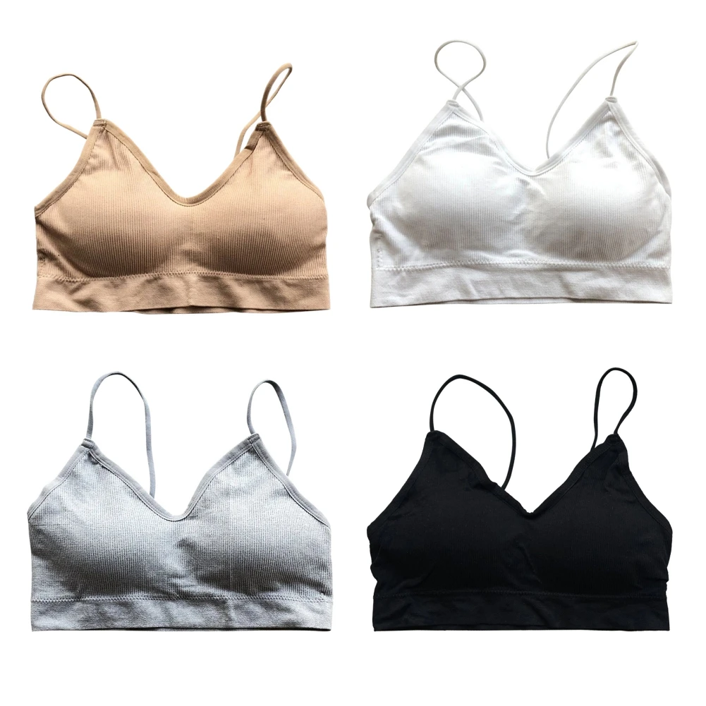 

Female Seamless Underwear Comfortable Thin Cup Support Adjustable Women's Solid Color Intimate Soft Bras