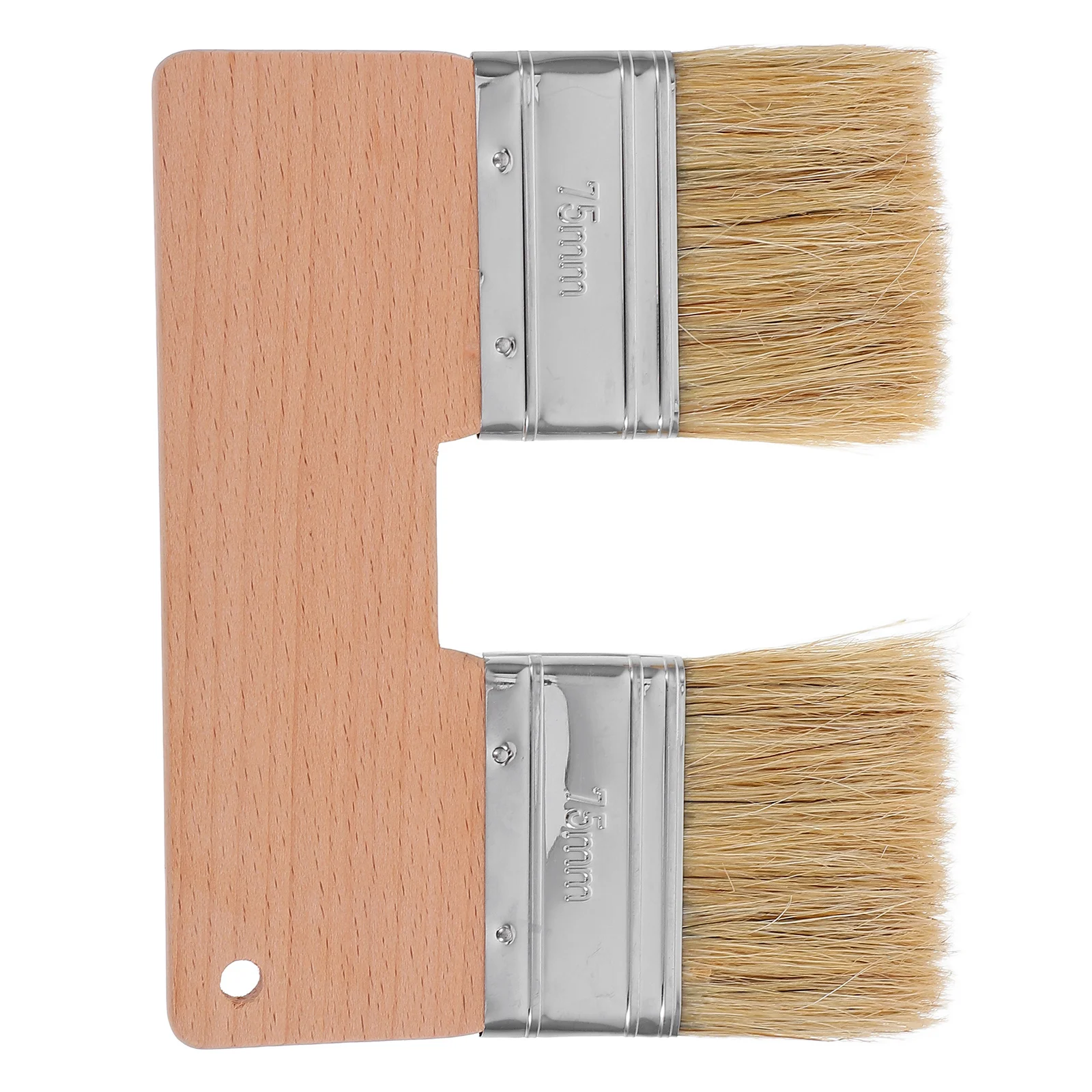 

Double Headed Natural Pig Bristle Painting Brush Flat Design Oil Acrylic Art Tools Professional Artist Brushes