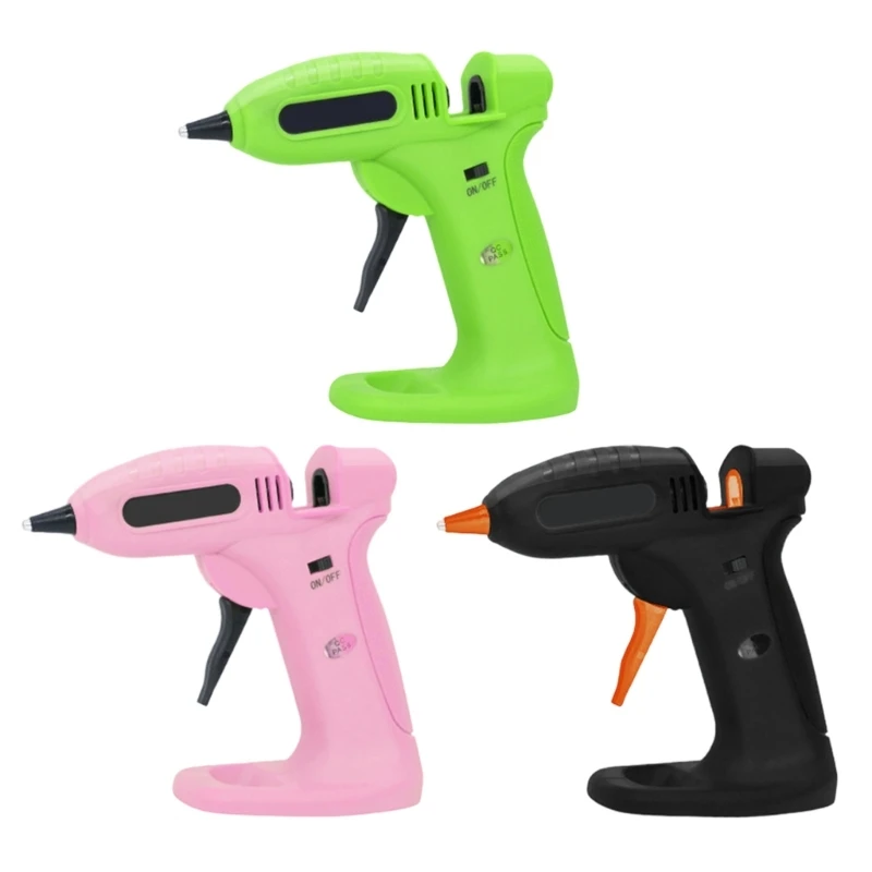 

Ergonomic Miniature Wireless USB Rechargeable Hot Adhesive Guns Dispenser Includes 30 Rods Suitable For Crafting Repairs