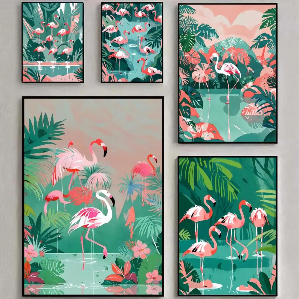 Flamingo Best Selling Decor Hipster Room Vibe Family Room Decoration Poster