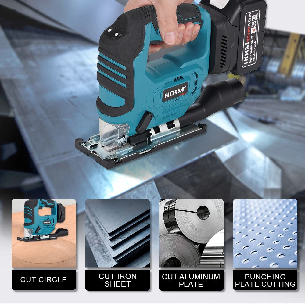 

Аккумуляторная электрическая изогнутая пила 3500 об/мин, 750 Вт, перезаряжаемый электрический лобзик, деревообрабатывающий режущий электроинструмент для батареи Makita 18 В