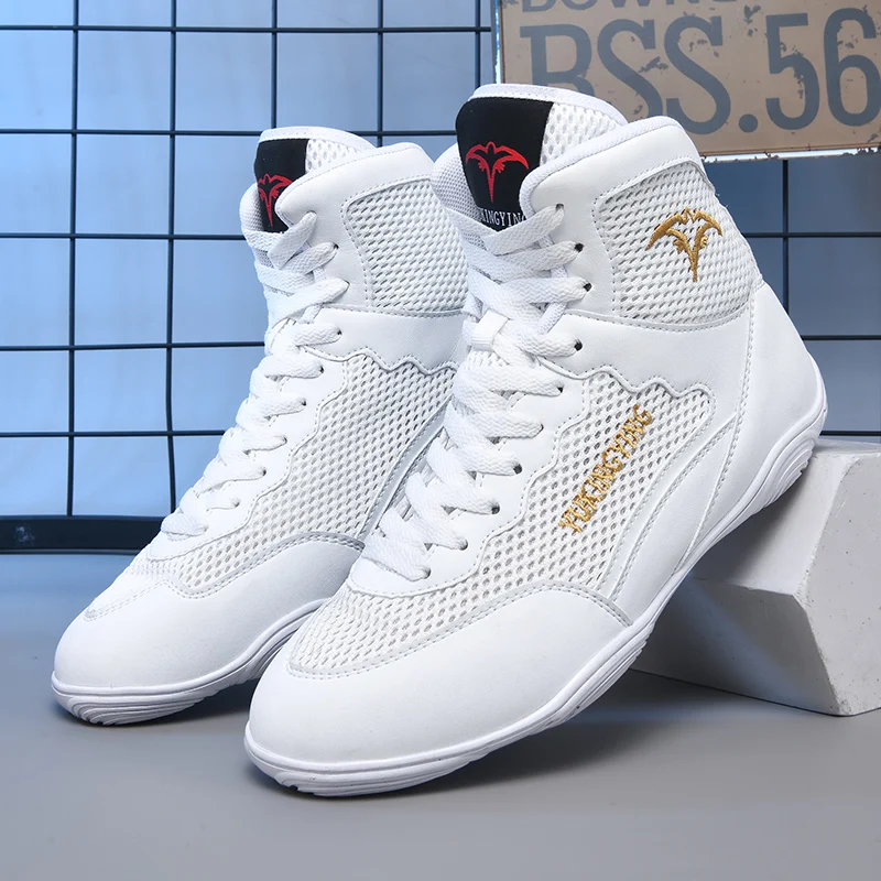 

Men Boxing Shoes Top Quality Sneakers Outdoor Adult Brand Gym Wrestling Shoes Breathable Lightweight Sport Big Size Professional