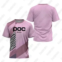 Blacks poc Cycling Jersey 2024 Short Sleeve T-shirt Motocross MTB Downhill Mountain Bike DH Maillot Ciclismo Hombre