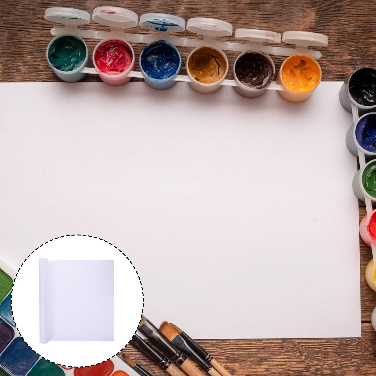 2 Rolls Drawing Toddler Table Top Easel Fade-resistant Vellum White