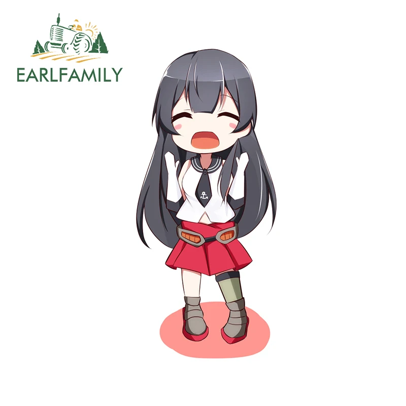 EARLFAMILY 13cm x 6cm for Kantai Collection ATV Waterproof Car Sticker Sunscreen Waterproof Decor Surfboard Decal DIY Graphics