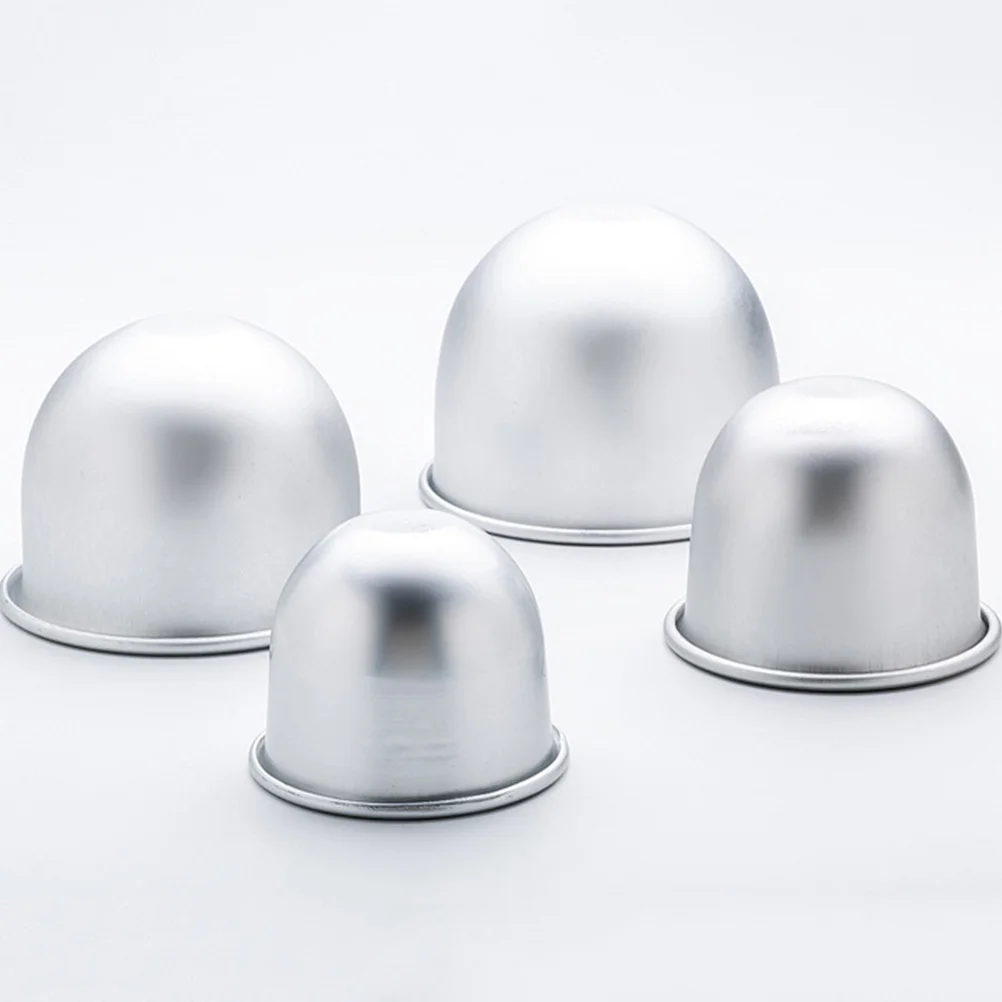 

2Pcs Cake Molds Aluminium Alloy Nonstick Baking Cups Suitable for Muffin Tartlet Pudding Dessert Bakeware