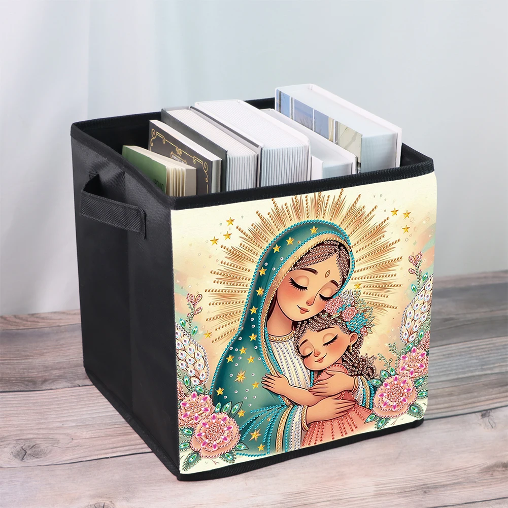 Religious Madonna Special Shape Diamond Painting Container Diamond Art Organizer Box Diamond Painting Storage Bag for Art Crafts