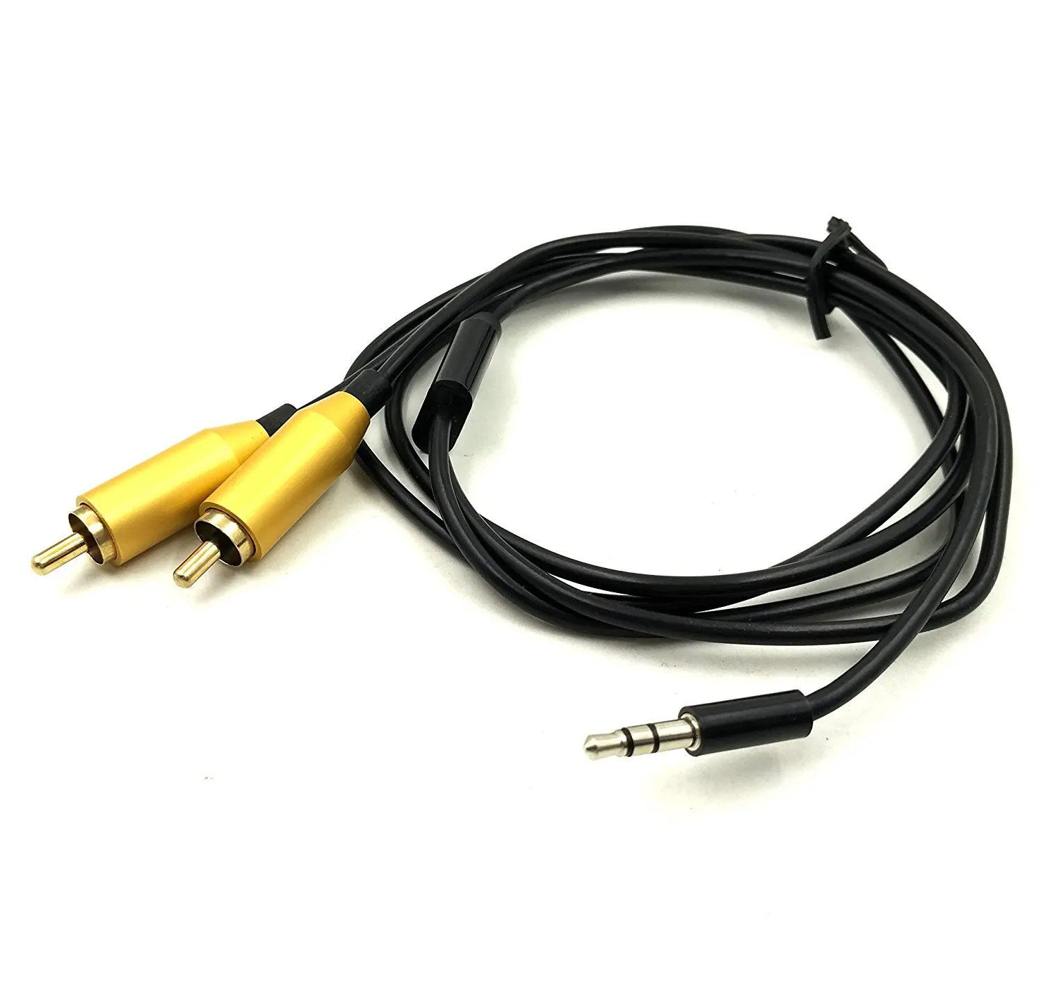 3.5mm 1/8" Male to 2RCA Male Car AUX Audio Extension Cable MP3 PC 0.8M