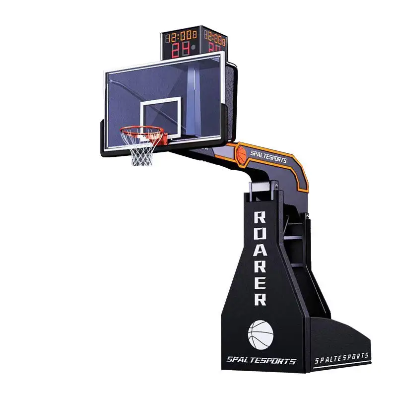 Professional Customization Adult Basketball Hoop Stand Height Adjustable Tempered Glass Backboard Outdoor Basket Ball Stand