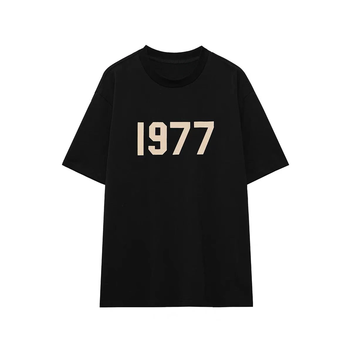 

2025 Trendy Brand Short-sleeved T-shirt Y2k Couple Korean-style Printed 1977 Letter Top for Women's Casual Wear