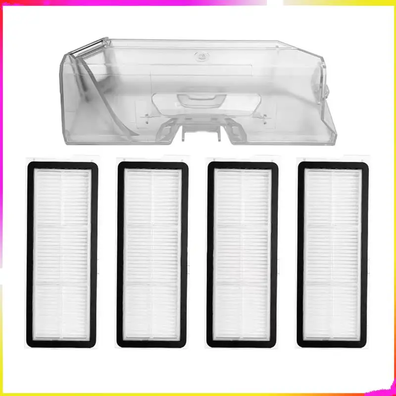 M04K ل Roborock Q Revo Maxv / P10 Pro صندوق الغبار فلتر Hepa جهاز آلي لتنظيف الأتربة ملحقات جزء الغيار