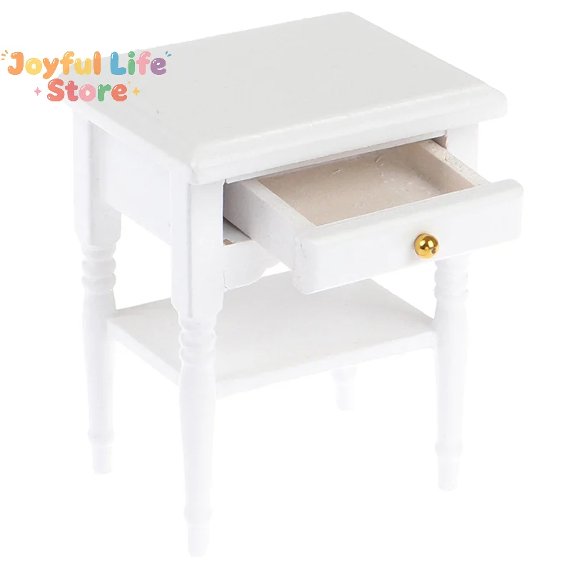 Hot 1Pc 1:12 Dollhouse Miniature Furniture Bedside Cupboard For Doll House Room Decor