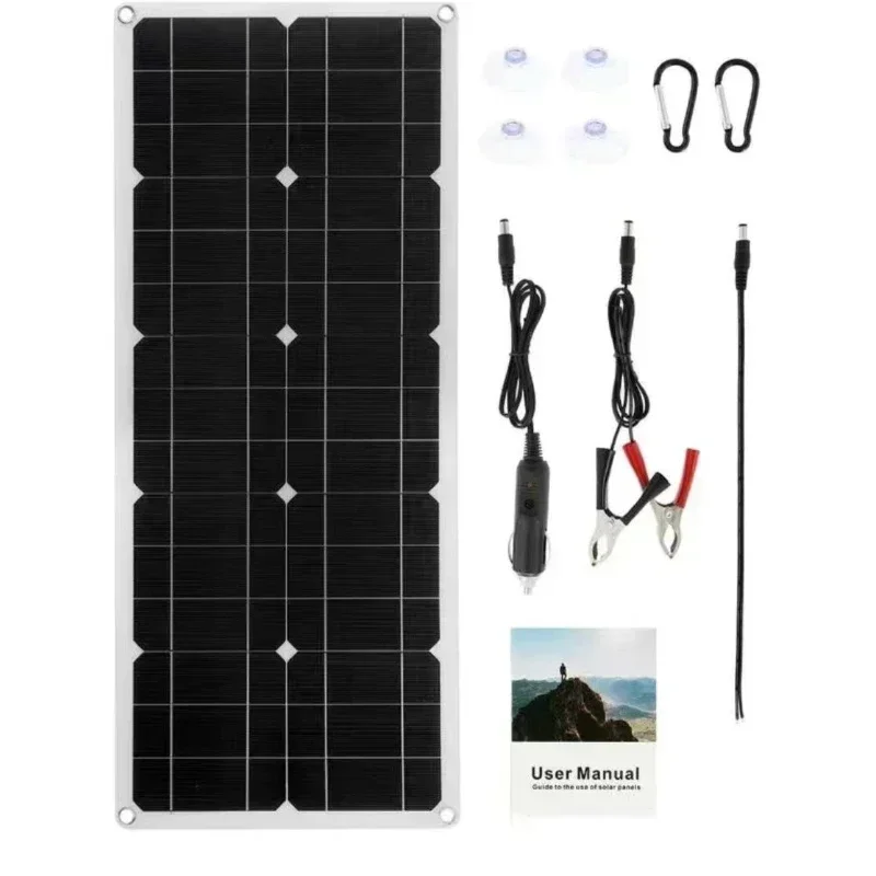 

Комплект гибких солнечных панелей 300W18V, контроллер зарядного устройства для солнечных батарей, подходит для портативных аккумуляторов, кемпинга, пешего туризма