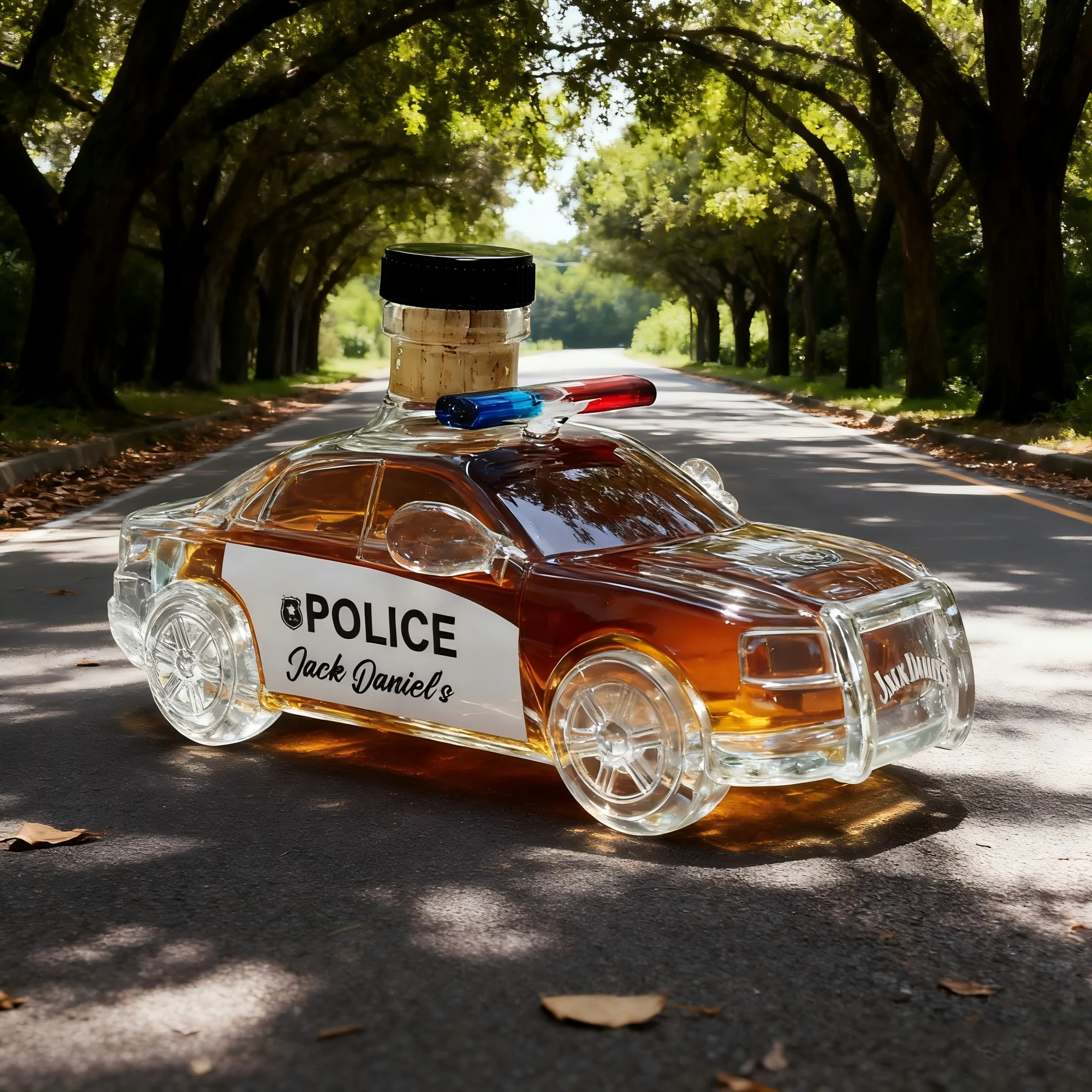 Politie Cruise Glazen Whisky Karaf met 3D Middelvinger Bulldog Ontwerp Transparante Shot Dispenser als Huisdecoratie Jack Dan