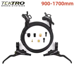 Tektro HD-M745 Mountain Bike Freno a disco idraulico 4 pistoni AM DH MTB Freni idraulici Cavo interno da 1900 mm Quattro pistoni