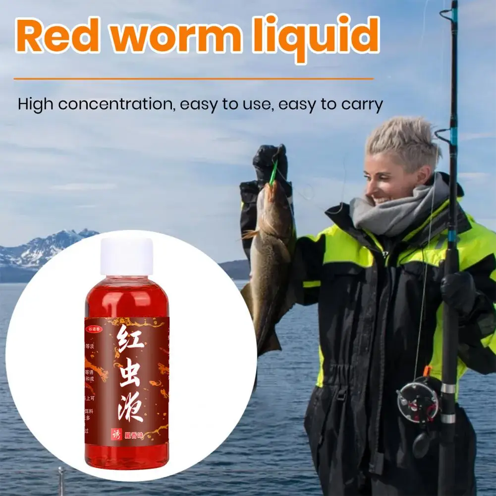 No Odor Worm Bait Enhancer Reliable Multipurpose Useful Red Worm Liquid Bait Attractive Smell Fishing Bait