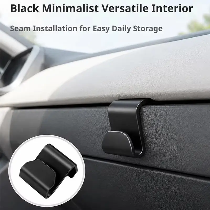 10Pcs Car Copilot Glove Box Hooks Wall-Mounted Space Saving Hangers for Snacks Bags Auto Interior Storage Accessories
