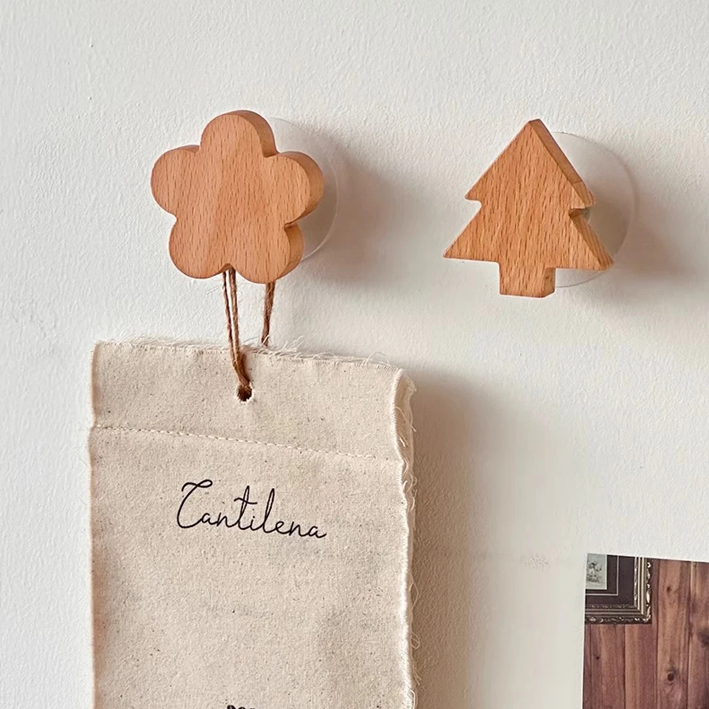 Wooden Drawer Hooks Room Decor Animal Hook Wall Keychain Coat Rack Hat Hook Home Wardrobe Wood Hook Hanger Kitchen Accessories